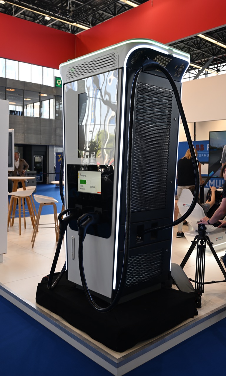 ABB Terra AC wallbox EV charger at Fully Charged Live Europe expo