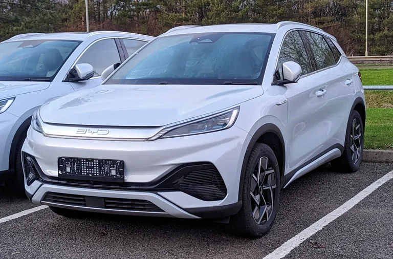 BYD Atto 3 2024 facelift front view — compatible with Tesla Supercharger open network Malaysia