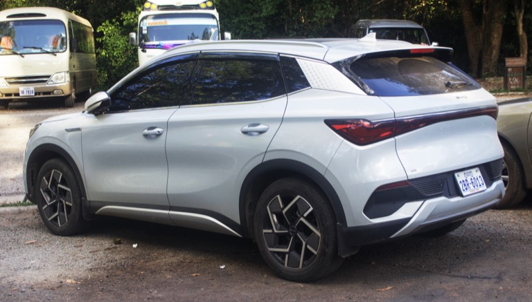 BYD Atto 3 rear view Cambodia 2023