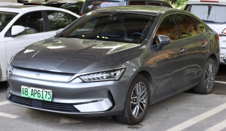 BYD Qin Plus EV 2022 front view — great value used EV from RM55,000 in Malaysia
