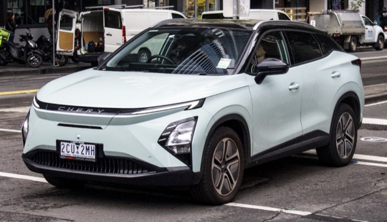 Chery Omoda E5 2025 front exterior — key rival to the BYD Atto 3 in Malaysia