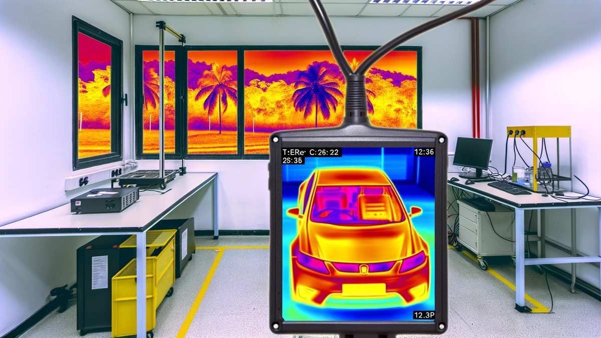 EV battery thermal testing in Malaysia's hot weather conditions with heat distribution analysis
