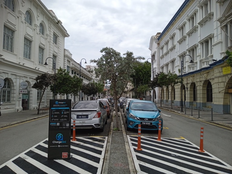 EV charging station George Town Penang Malaysia