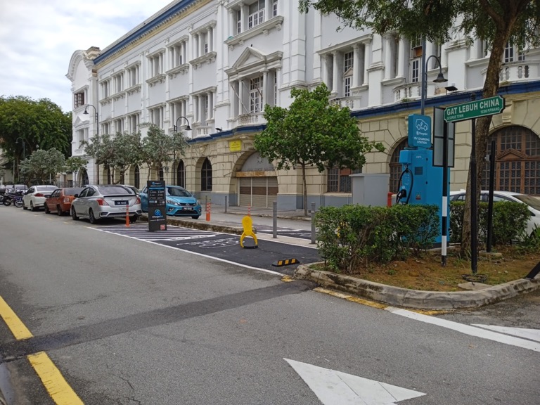 EV charging point George Town Penang Malaysia