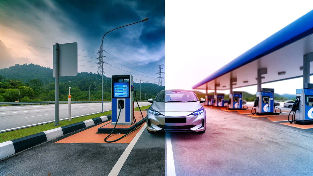 EV charging vs petrol car costs comparison in Malaysia