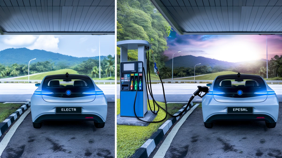 EV charging vs petrol car refueling cost comparison Malaysia