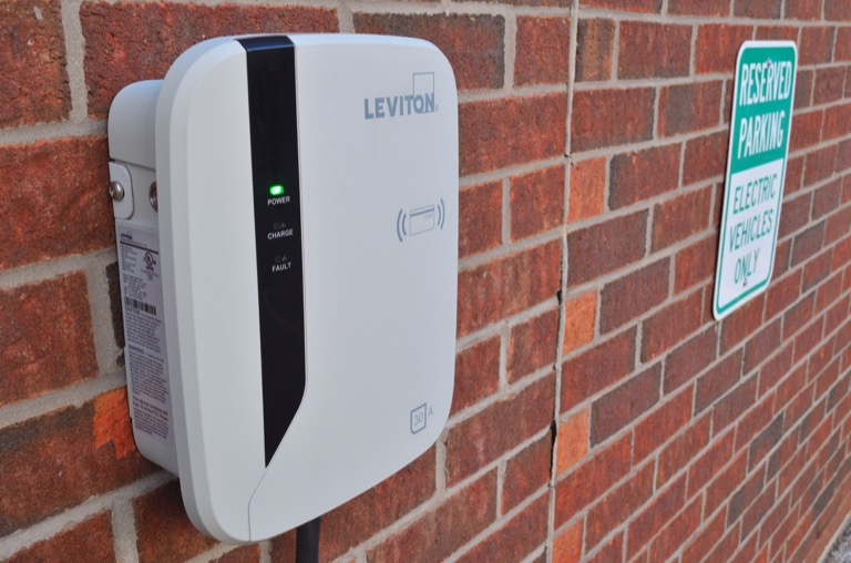 Leviton EV charger model for residential home charging installation