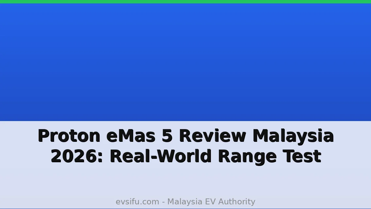 Proton eMas 5 Review Malaysia 2026: Real-World Range Test
