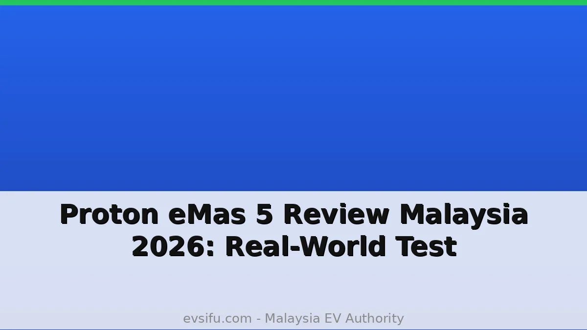 Proton eMas 5 Review Malaysia 2026: Real-World Test
