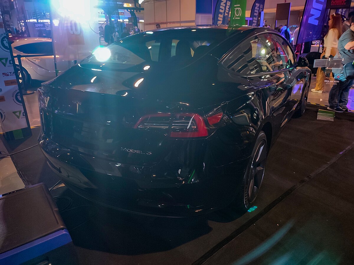 Tesla Model 3 Long Range AWD at Manila Auto Salon 2023 — used Tesla Model 3 available from RM100K in Malaysia
