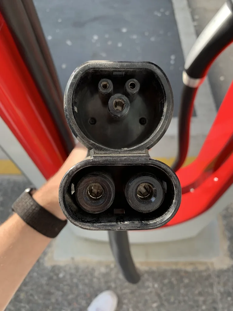 Tesla Supercharger CCS2 connector compatible with non-Tesla EVs in Malaysia