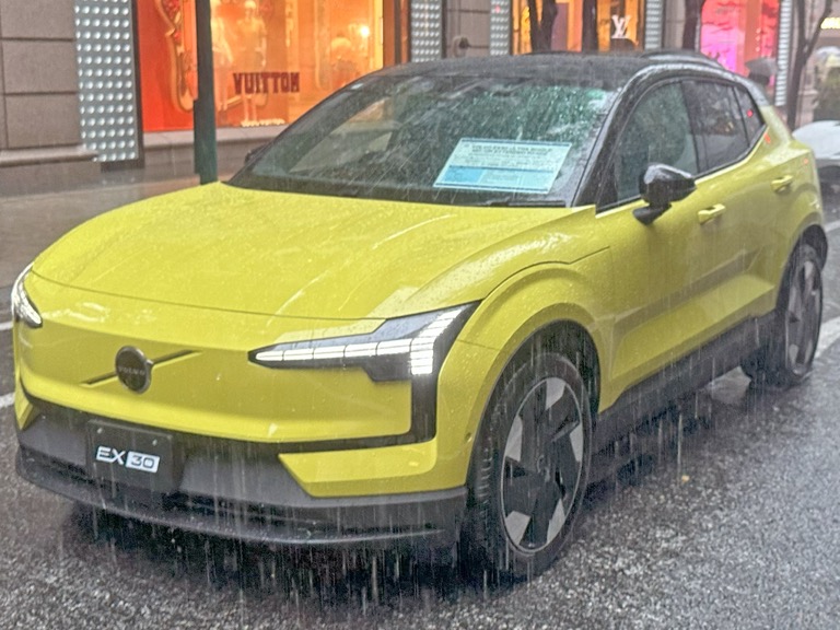 Volvo EX30 front exterior Osaka Mobility Show Japan