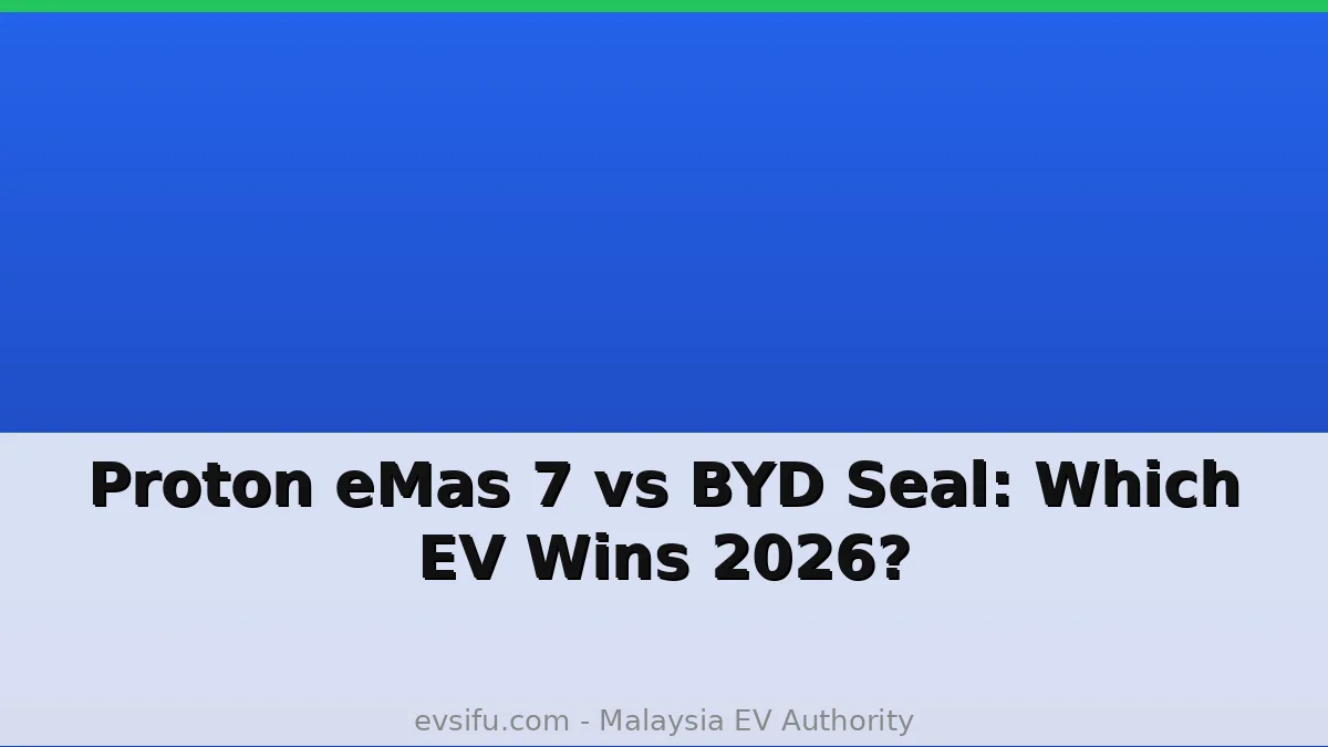 Proton eMas 7 vs BYD Seal: Which EV Wins 2026?