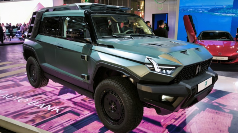 Dongfeng MHero off-road electric SUV exterior Paris Motor Show 2024