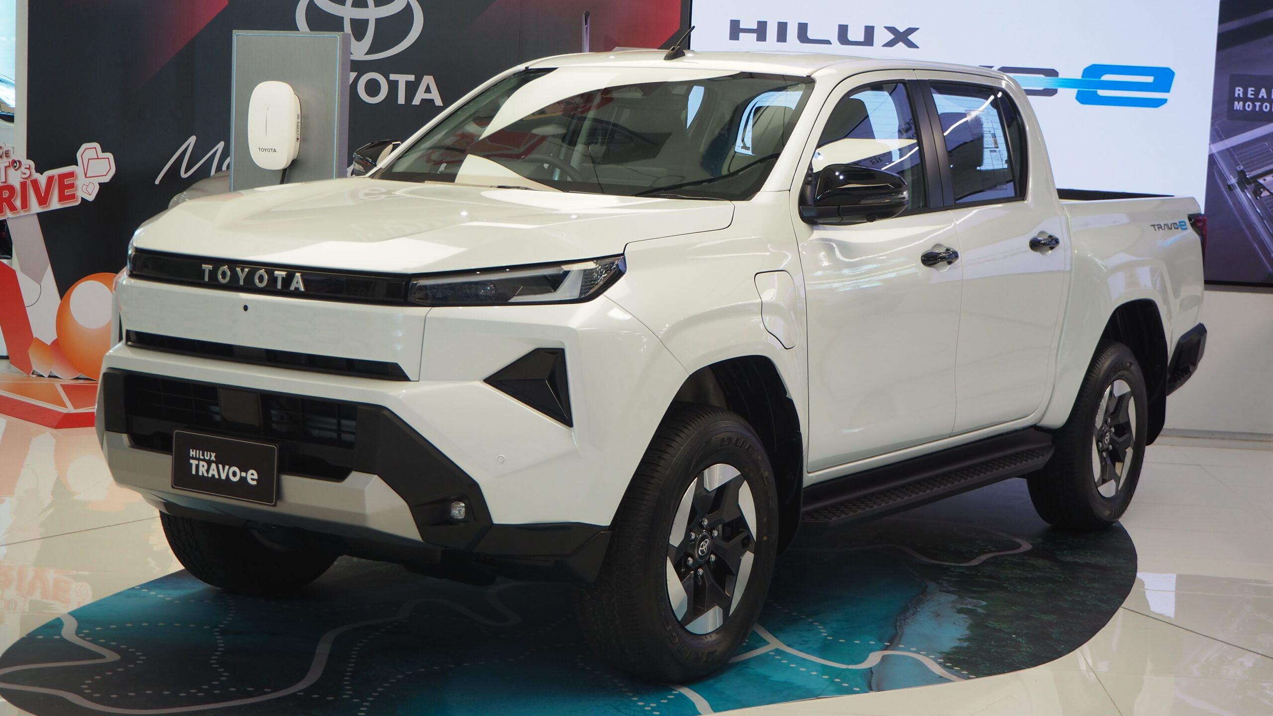 2025 Toyota Hilux Travo-e BEV front view Bangkok Thailand
