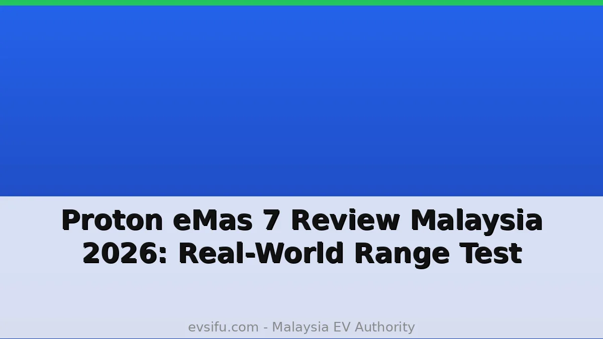 Proton eMas 7 Review Malaysia 2026: Real-World Range Test