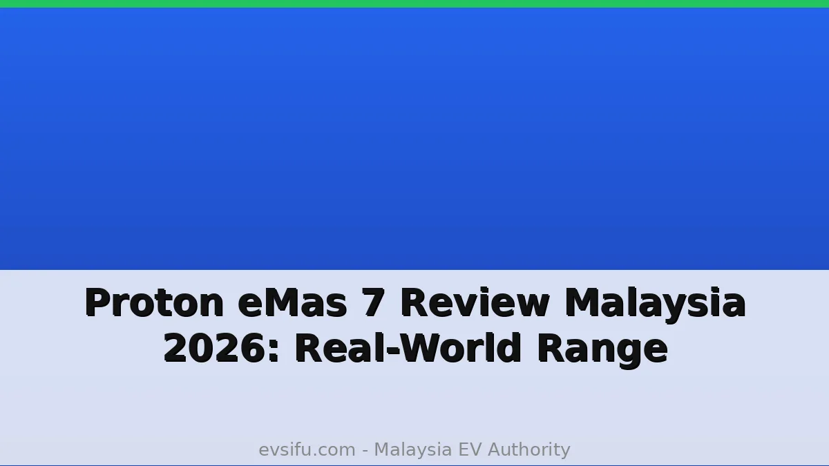 Proton eMas 7 Review Malaysia 2026: Real-World Range - EV Sifu Malaysia